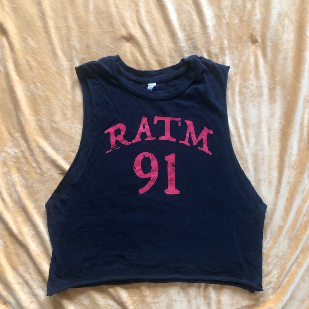 Rage Against the Machine 91 star cropped, muscle tank, women’s XL